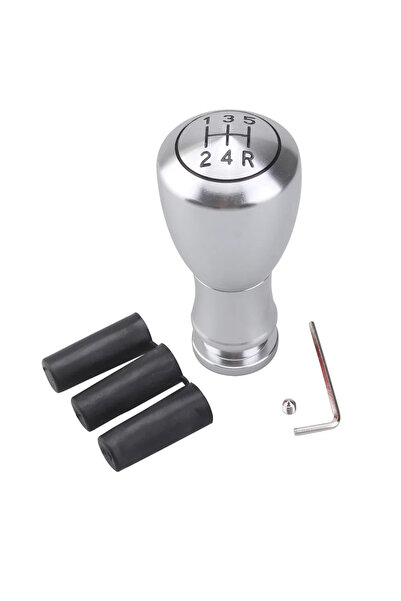 Choice WHITE YOMI Universal 5-speed manual universal gear shift head aluminum...