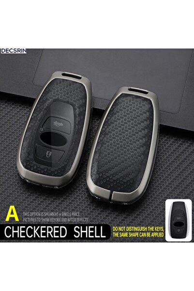 choice2 Only Shell 3/4 Butt Zinc Alloy + Leather Car Key Case Cover Fob for S...