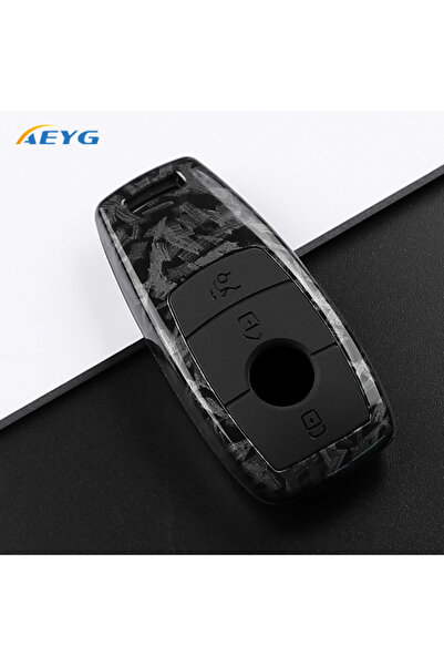 Choice Fcarbon A3 ABS Carbon Fiber Car Key Case For Mercedes Benz A C E S GLC...