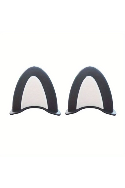 Choice3 2pcs Black Grey 2pcs Cute decorati for car steering wheels and interi...