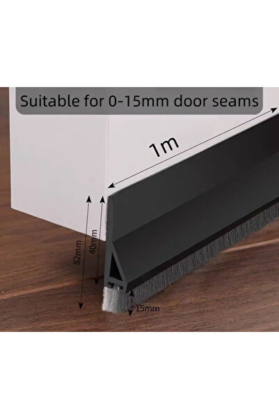 Choice 1m black Mute Door Bottom Sealing Strip Door Stopper Insulation Sealin...