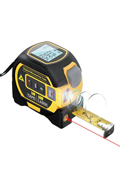 Choice1 60m and 5m type New Laser Tape Measure 3 In 1 Digital Tape Measure Hi...