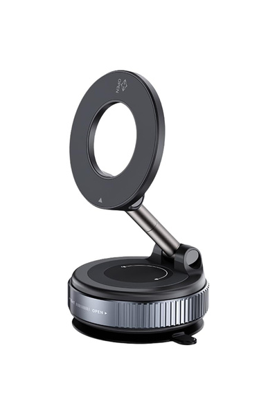 Choice1 حامل هاتف سيارة مغناطيسي دوار 360 درجة، أسود اللون، يعمل بالشفط، مودي...