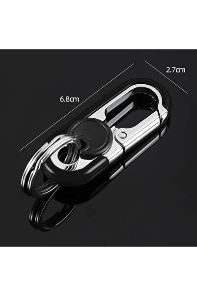 choice2 black Men's Business Waist-hung Key Chain with A Relaxed Feel Creativ...