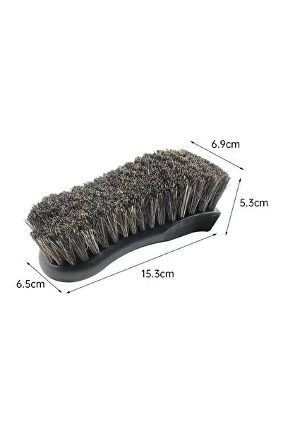 Choice black Horsehair Leather Cleaning Brush Genuine Horsehair Detailing Bru...