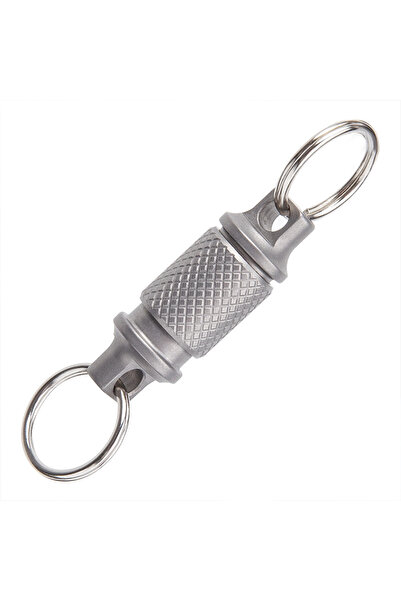 Choice Silver EDC Titanium Alloy Keyring Dual-Direction Keyring 360-Degree Ro...