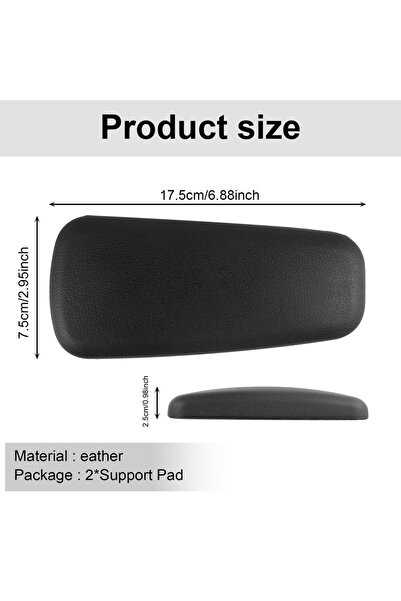Choice1 قطعتان من وسادات مسند ذراع السيارة المصنوعة من جلد الناعم، وسادة مريح...
