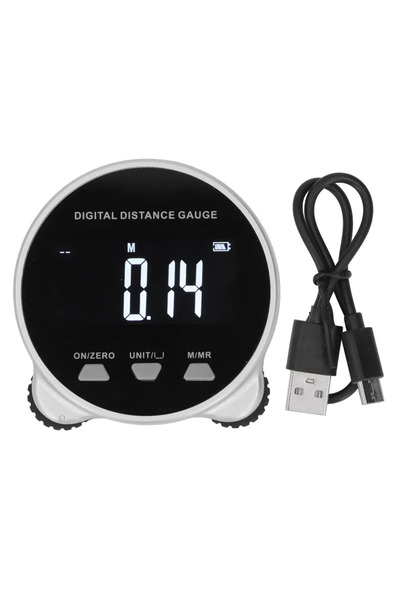 Choice Black Micropressor Electronic Rolling Ruler Tape Measure Digital Displ...