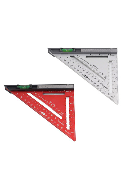 Choice مسطرة مثلثة قابلة للفصل مصنوعة من سبائك الألومنيوم عالية الدقة، مقاس 7...