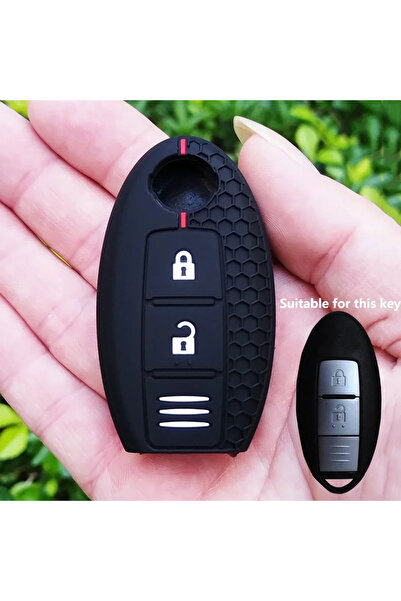 Choice غطاء مفتاح سيارة سيليكون واحد عن بعد لسيارات نيسان قاشقاي، بولسار، مار...
