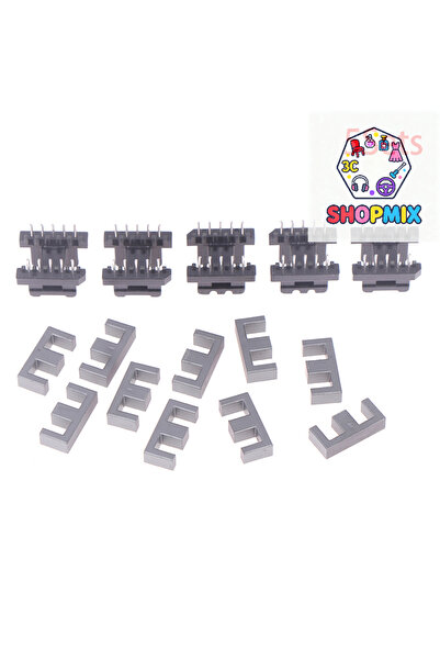 Choice 5Sets EE19 5 With 5pin Transformer Bobbin PC40 Ferrite Core Vertical 1...