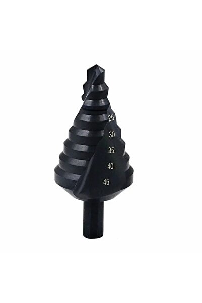 Choice black Triangular handle nitriding spiral groove step drill 10-45mm/ste...