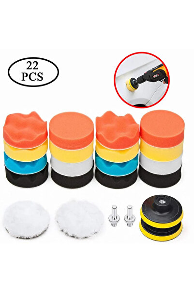 Choice1 طقم تلميع إسفنجي للسيارات مكون من 22 قطعة (5/22 قطعة) مع وسادات تلميع...