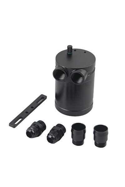 Choice black AN10 Universal Aluminium Racing Oil Catch Tank Can round Reservo...