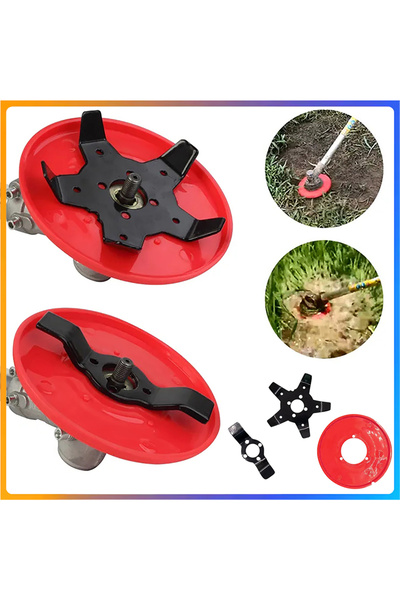 Choice One Size Red Universal Brush Cutter Blade Dual Use Weeder Plate Lawn M...