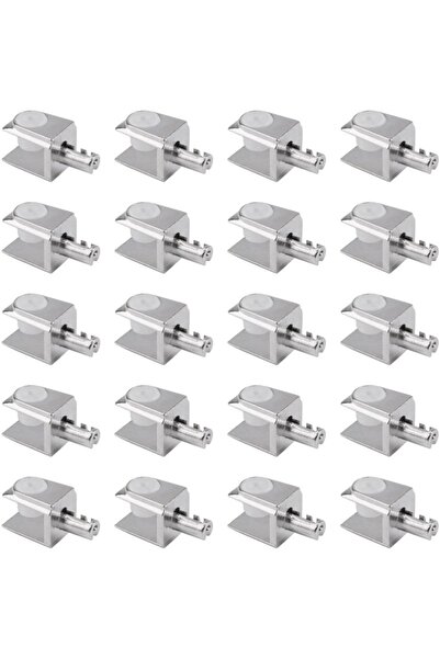 Choice 20 قطعة من دعامات أرفف زجاجية، بسماكة 3-8 مم: مصنوعة من سبائك الكروم و...