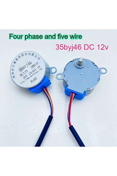 Choice 1pcs DC 12V 35BYJ46 High quality Stepper Motor DC 12V Four Phase Five ...