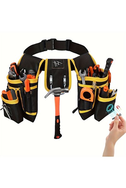 Choice 1pcs 1pcs Magnetic Tool Belt with 26 Straps Heavy Duty Tool Bag for Ca...