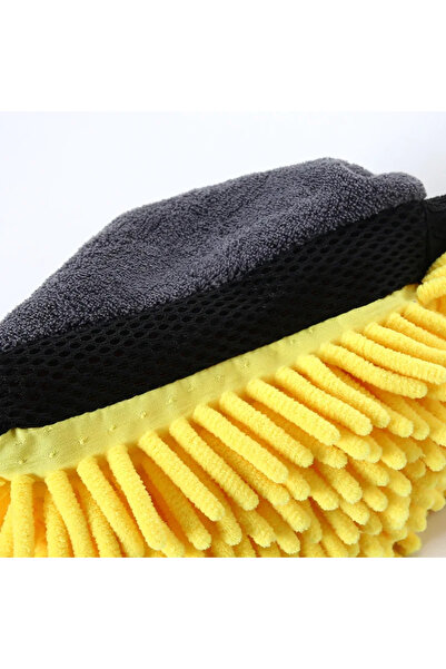 Choice Yellow Car Wash Glove Coral Mitt Soft Anti-scratch for Car Wash Multif...