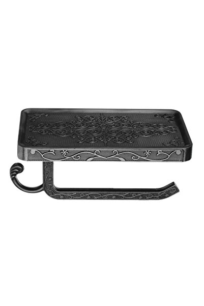 Choice1 1pc black 1Pc Antique Carved Wall-Mounted Zinc Alloy Bathroom Mobile ...