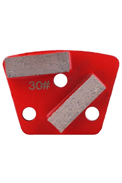 Choice 3Pcs Trapezoid Diamond Floor Grinding Pad Disc #30 Grit Metal Bond Scr...