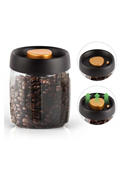 Arabest 500ml Food Coffee Bean Storage Containers with Lids Airtight, Manual ...