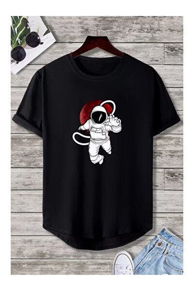 ZEMLİYA Unisex "Astronaut" Printed T-Shirt -Modern Style