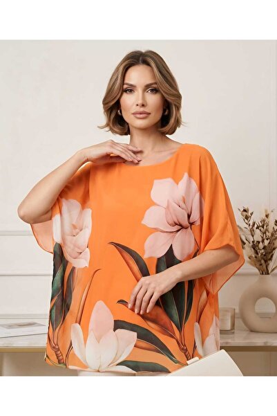 Volupta Bluza imprimeu floral nuferi 3D