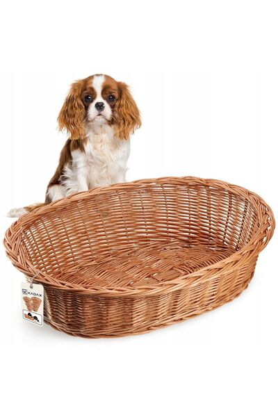 KADAX Dog Cat Bed Wicker Small Ecological 58cm S