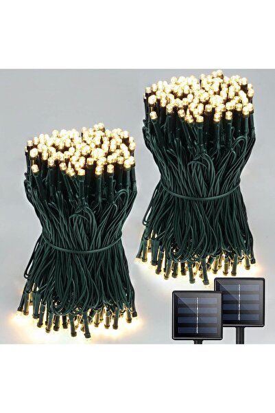Arabest عبوتان من أضواء عيد الميلاد الشمسية الخارجية، بإجمالي 400 مصباح LED، ...