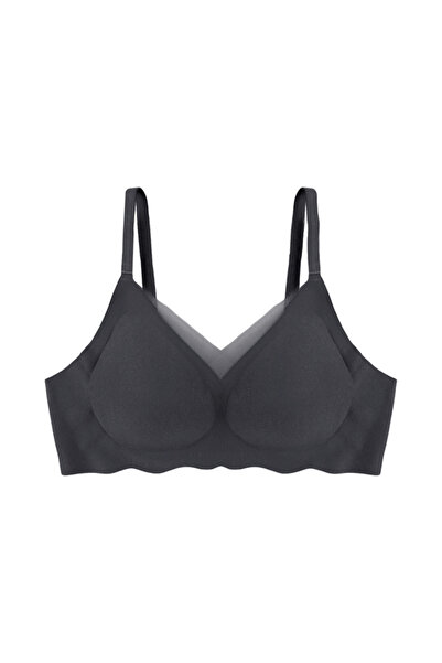 koza iç giyim Non-wired Laser Cut Detailed Low-Cut Crossed Tulle Piece Stitch...