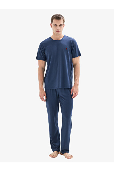 Blackspade Men's Pajama Set 40877 - Navy Blue
