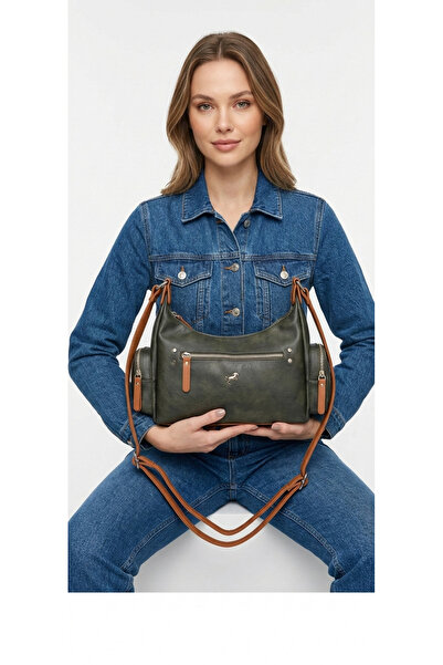 Çanta Trend Miami Polo Clup Soft Faux Leather Multi-Compartment Shoulder Bag