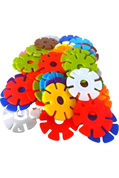 Arabest Toys Round Snowflakes Bird Toys, Pack 50, 1" Diameter