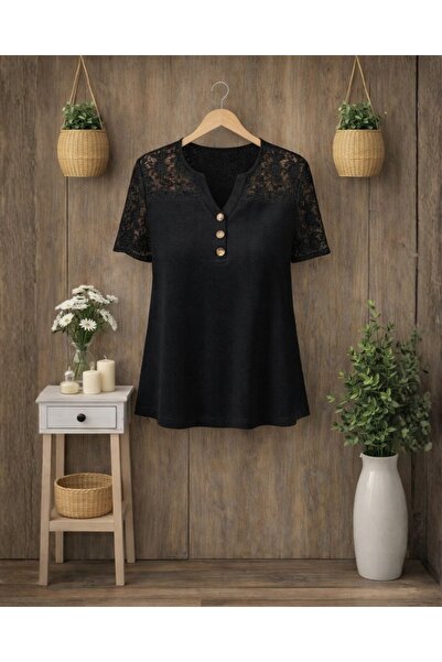 moda wanilia Women's V-Neck Waffle Blouse