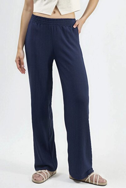 Hiccup Straight Leg Textured Pants Ellie Collection