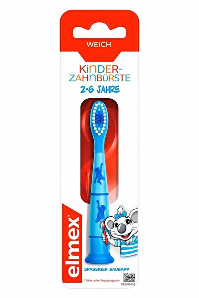 Elmex Children's Toothbrush 2-6 Years Old Soft Small Head (Mixed Color) 1 Piece