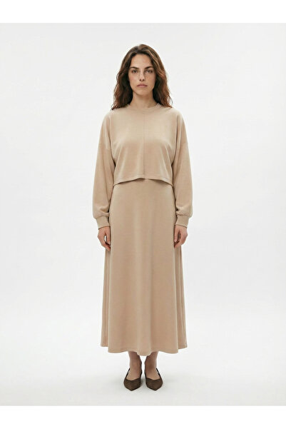 ALLDAY Beige-two-piece dress