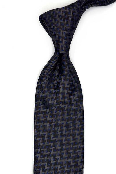 Kravatkolik Smeđa klasična kravata sa Tačkasti dezen uzorka sa maramicom KK13541