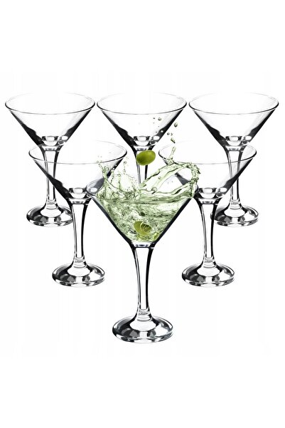 KADAX Martini Drink Glasses 175ml 6pcs Glass Set