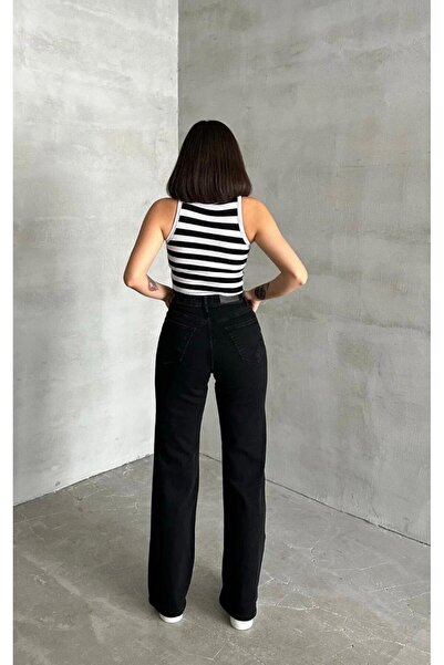 LA TUBA SEZON NOU Y talie înaltă E elastic SALAŞ B wide-leg PANTALONI PALAZZO...