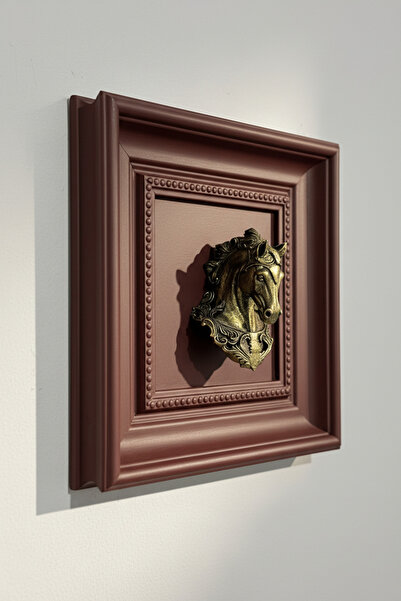 Dokulu Ruhlar Vintage At Heykeli Duvar Dekorasyonu | Dekoratif Duvar Süsü | A...