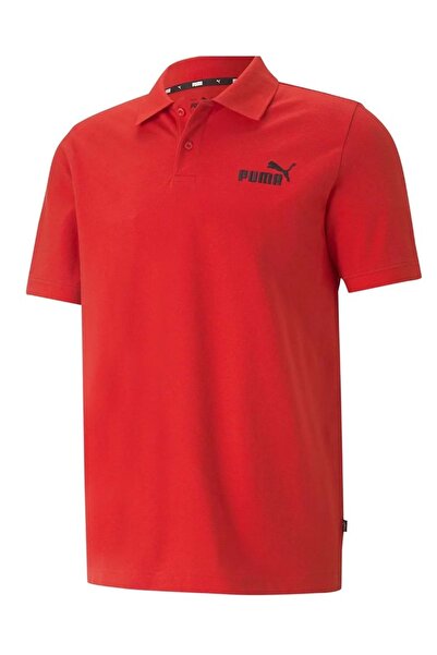Puma 586674 ESS Pique Polo Collar T-Shirt Men's T-Shirt RED