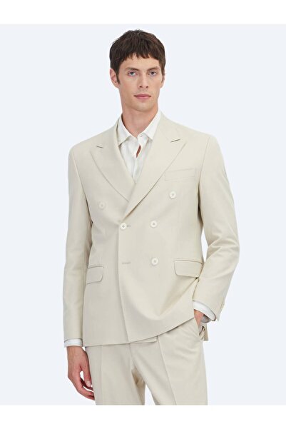 Kip بدلة بيج عصرية بقصة مستقيمة