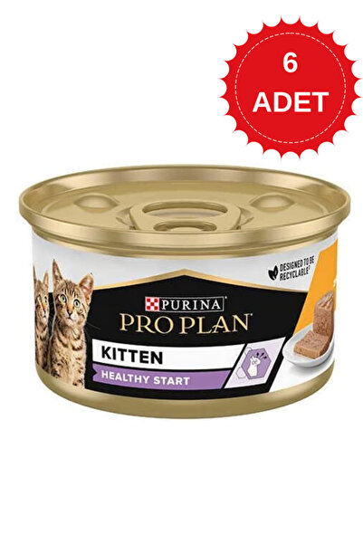 Pro Plan Kitten Healthy Start Tavuklu Yavru Kedi Konservesi 85 Gr X 6 Adet