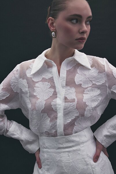 Sateen Belica Shirt - Ecru