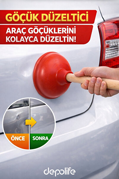 Depolife Oto Kaporta Vakumlama Göçük Çekme Düzeltme Aparatı Boyasız Göçük Çek...