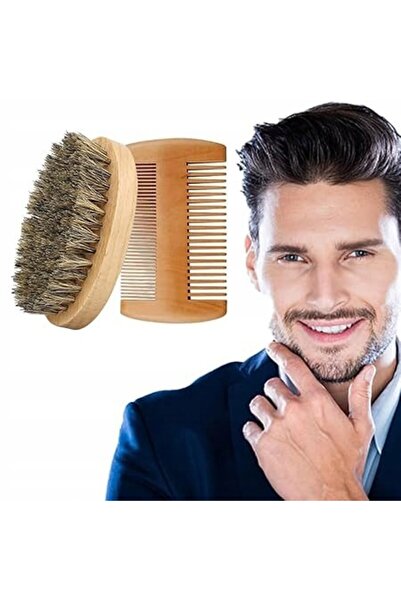 Other Men's Practical Beard Set with Boar Hair Brush + Comb