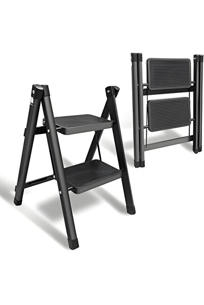 Generic Foldable 2-Step Ladder, Folding Step Stool With Wide Anti-Slip Pedal,...