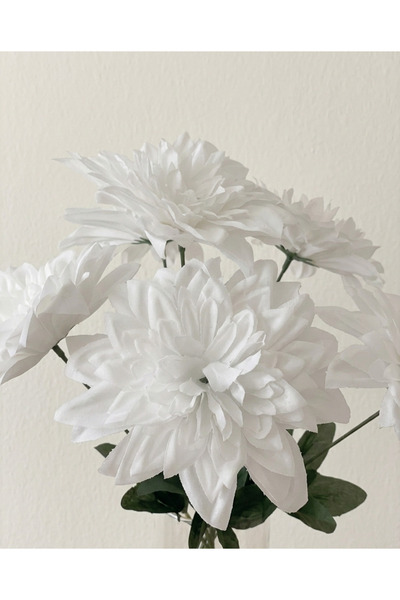 YAPAY ÇİÇEK DERYASI ترتيب وديكور زهرة النجمة الاصطناعية البيضاء ذات 6 فروع